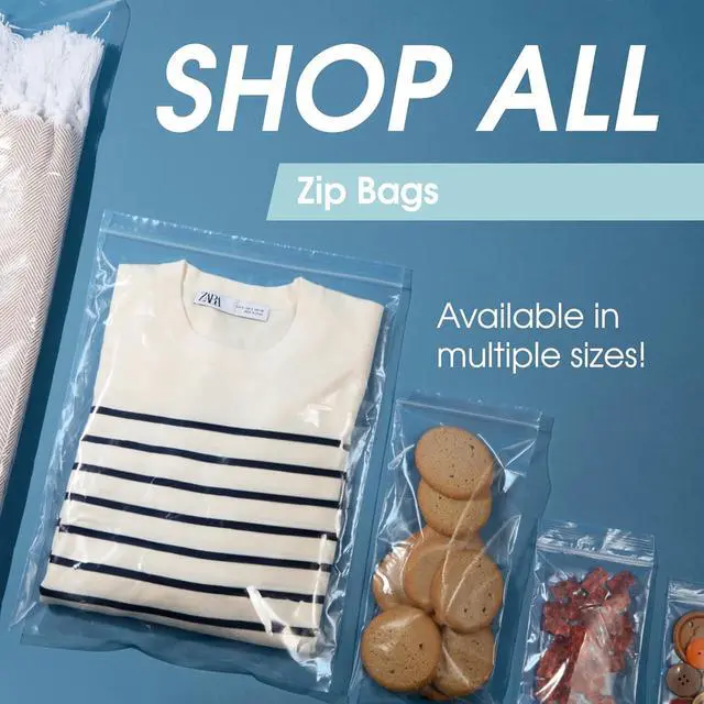 Alt view image 6 of 6 - 2 X 2 (200 Count) 2 Mil Clear Reclosable Zip Plastic Poly Bags