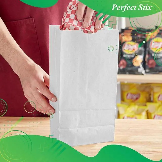 Alt view image 6 of 7 - Perfect Stix 4lb Kraft Paper Bags - Pack of 50 Count (Kraft Bags 4lb-50CT) in White