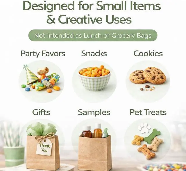 Alt view image 5 of 7 - Perfect Stix - Brown Bag 2-100 count, 2lb Brown Paper Bags - Brown Bags - 100 count (Pack of 1)