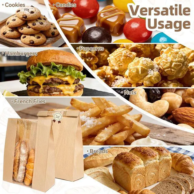 Alt view image 6 of 7 - 25 pcs Bread Bags for Homemade Bread, Sourdough Bags with Window