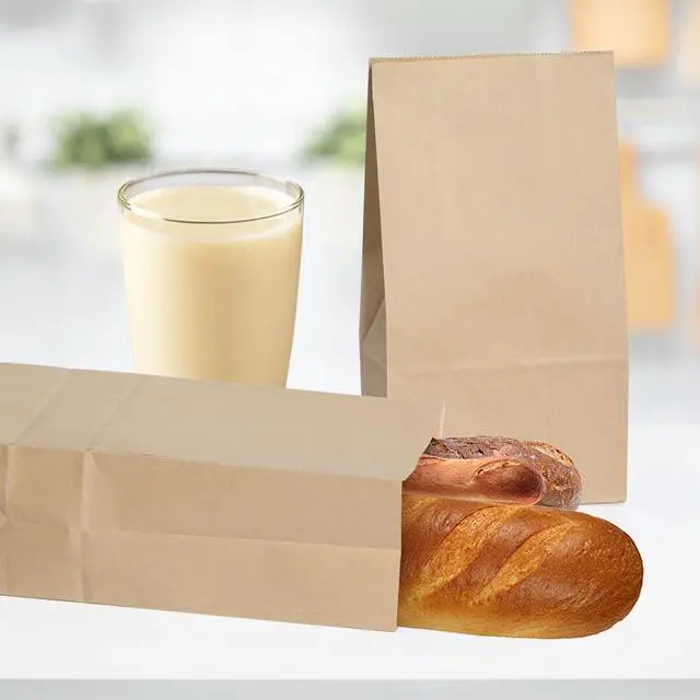 Alt view image 5 of 7 - 5 Pcs Brown Paper Bags,Bolsas De Papel Para Negocio, 3.1x4.92x9.45in