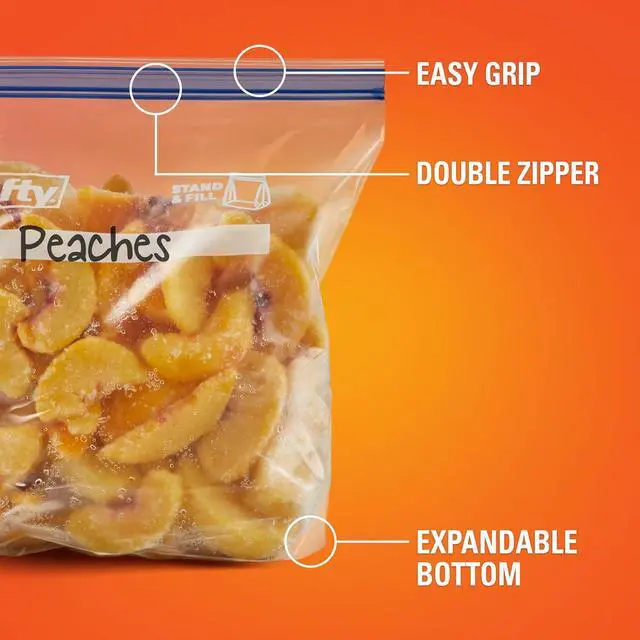 Alt view image 4 of 7 - Hefty Press to Close Freezer Bags, Half Gallon Size, 20ct