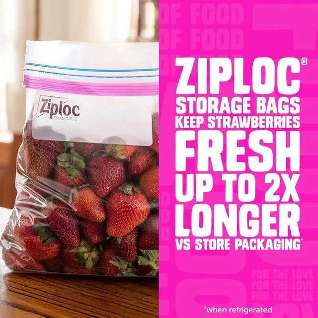 Alt view image 4 of 7 - Ziploc Gallon Food Storage Bags, Stand-Up Bottom, Easy to Fill, 22 Count
