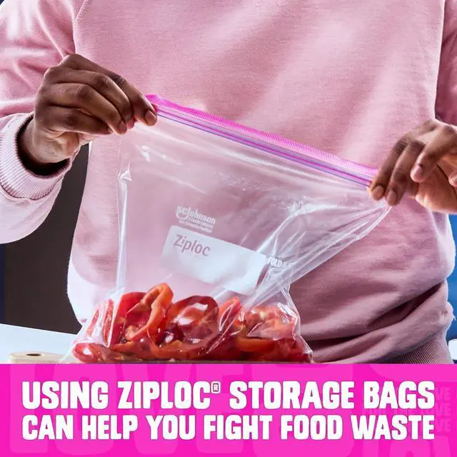 Alt view image 6 of 7 - Ziploc Gallon Food Storage Bags, Stand-Up Bottom, Easy to Fill, 22 Count