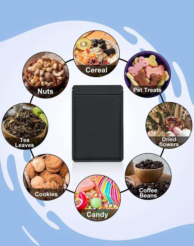 Alt view image 5 of 7 - FireKylin 100 Pcs Resealable Bags for Small Business (Black,4" X 6")