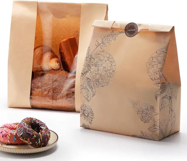 Main image of 24 Pack Bread Bags for Homemade Bread, Sourdough Bags with Window