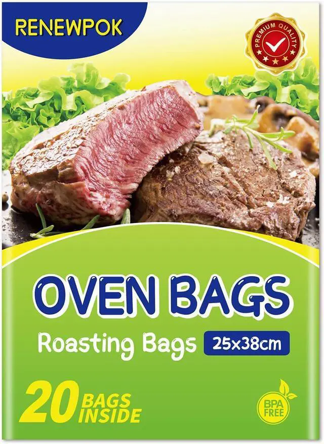 Main image of Roasting Bags for Oven with Ties for Roasting Chicken, Meat & Fish Multi Purpose Cooking Bags (20PCS, 11 * 15 Inch)