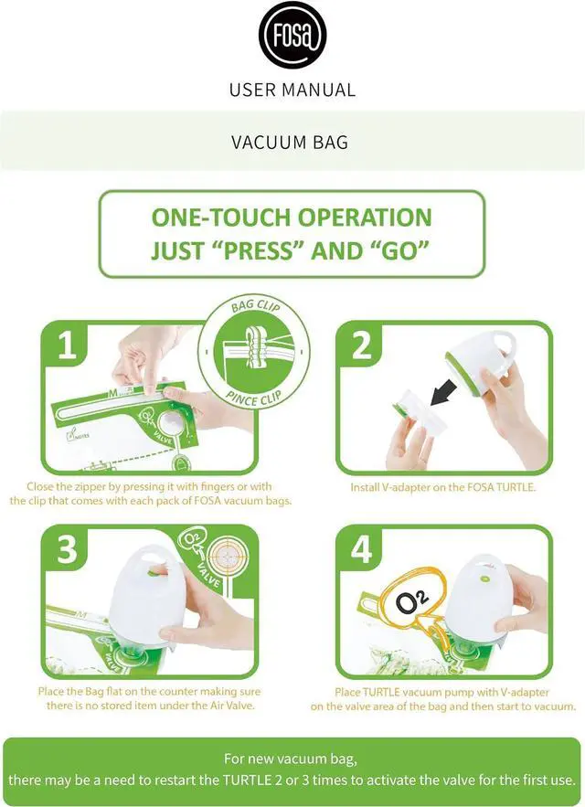 Alt view image 2 of 4 - FOSA Vacuum bag Adapter, accessory for FOSA Spanish Reusable Vacuum Food Storage Bags