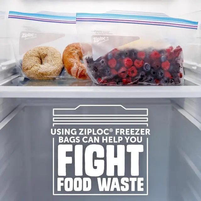 Alt view image 5 of 7 - Ziploc Half Gallon Freezer Bags, Food Storage, Easy Open & Close, 40 Count