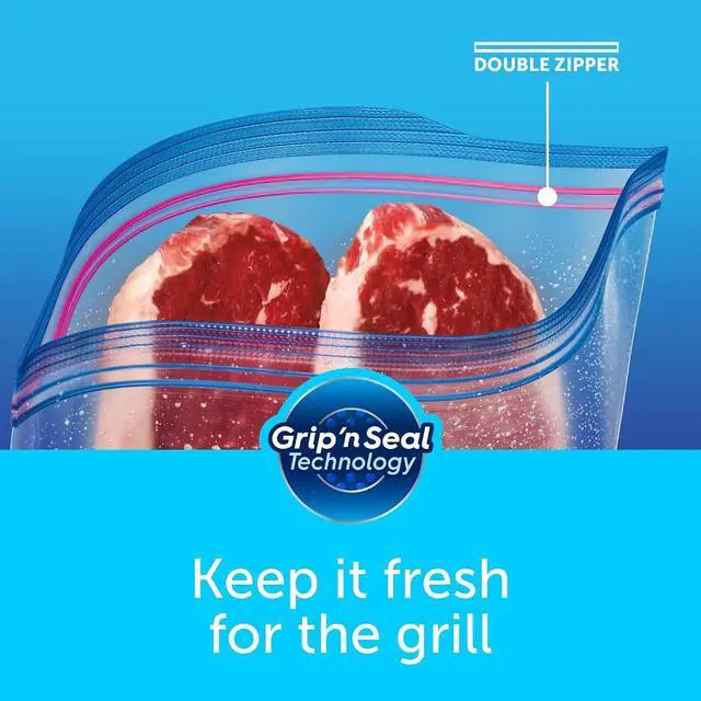 Alt view image 7 of 7 - Ziploc Pint Food Storage Freezer Bags, Easy Open and Close, 20 Count