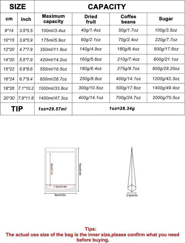 Alt view image 2 of 7 - FireKylin 100 Pcs Resealable Bags, Clear Front Pouches, Brown, 3.5" x 5.5"