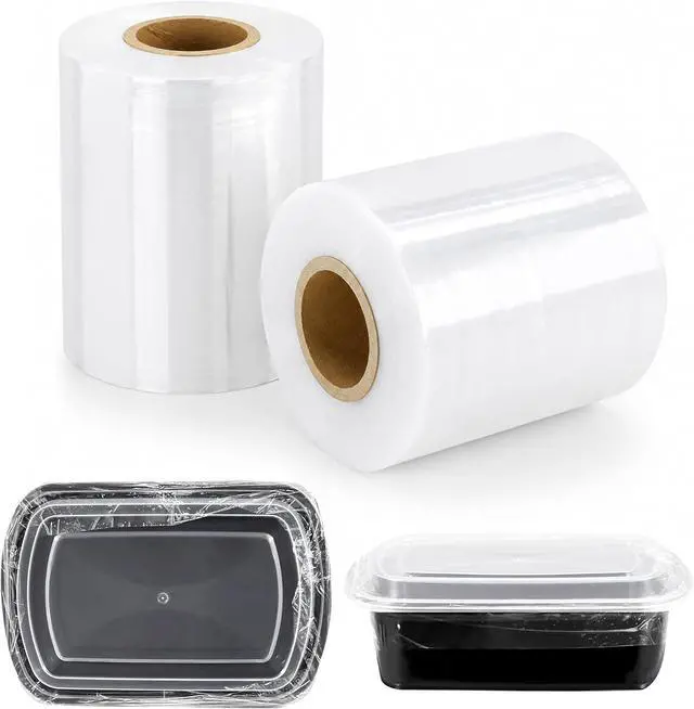 Main image of 2.3 in Stretch Wrap for Disposable Takeout Containers, 2 Rolls