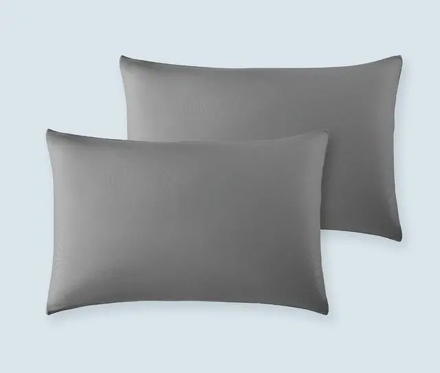 Main image of Pillow Cases Queen Size Set of 2, Nanotex Cooling Pillow Case for Hot Sleepers, Cool Pillow Covers with Zippered Closure for Women, Men, Kids, Travel Pillow Cover (Dark Grey)