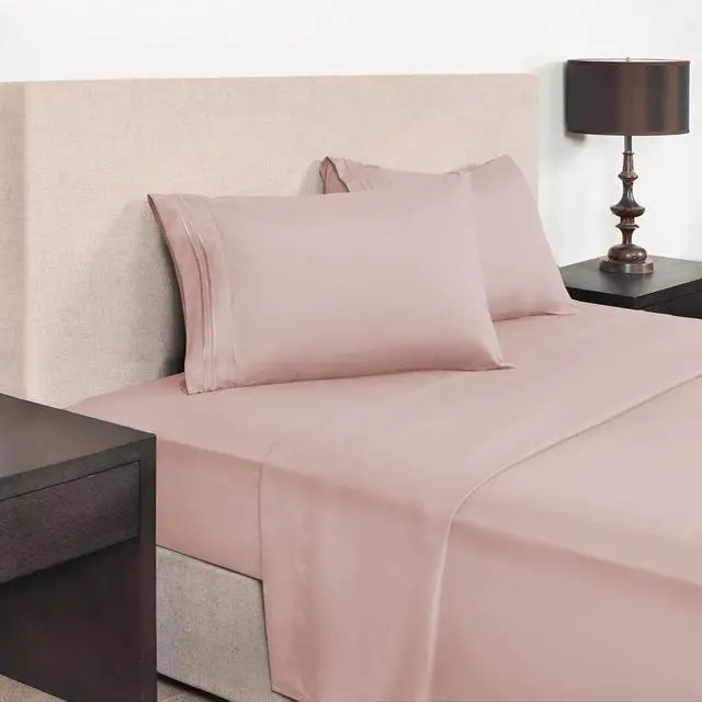 Alt view image 2 of 6 - Hotel Luxury Queen Pillowcases Microfiber 20x30 inches Pillow Cases Set of 2 Soft, Cozy and Breathable Pillow Covers with Envelope Closure(2Piece, Queen/Standard, Dusty Pink)