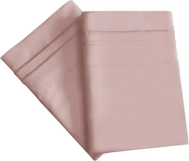 Alt view image 5 of 6 - Hotel Luxury Queen Pillowcases Microfiber 20x30 inches Pillow Cases Set of 2 Soft, Cozy and Breathable Pillow Covers with Envelope Closure(2Piece, Queen/Standard, Dusty Pink)