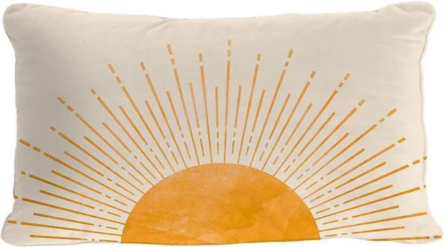 Main image of Sun Sunrise Sunshine Abstract Home Girls Bedroom Decorations Soft Throw Pillow Cover, Sunset Pillow Case Pillowcase, 12x20 Inch