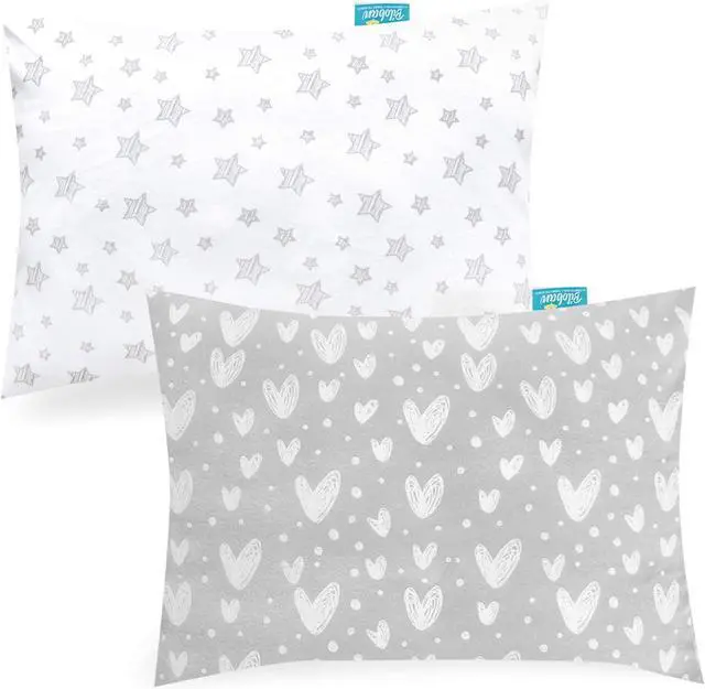 Main image of Toddler Pillowcase Organic Cotton for 13"x18" & 14"x19" Kids Travel Pillow