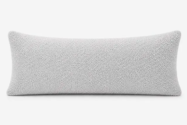 Alt view image 6 of 7 - REAFORT Sherpa Body Pillow Cover 21"x54", Zipper Closure, (Silver Grey)