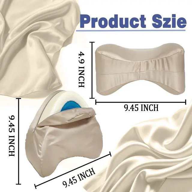 Alt view image 4 of 7 - Satin Pillowcase for Contour Memory Foam Side Sleeper Support Pillow
