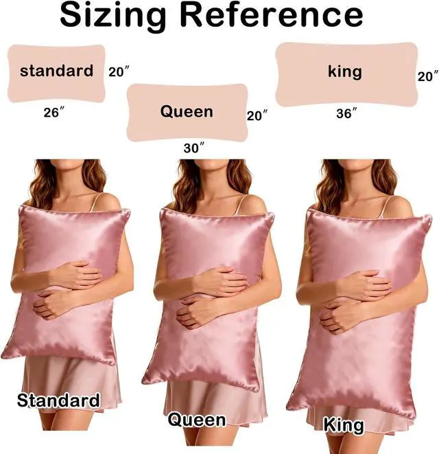 Alt view image 5 of 6 - 4Pcs Satin Pillowcase Soft Silky Pillowcases for Sleeping with Envelope Closure Similar to Silk Pillow Cases Gifts Women Men
