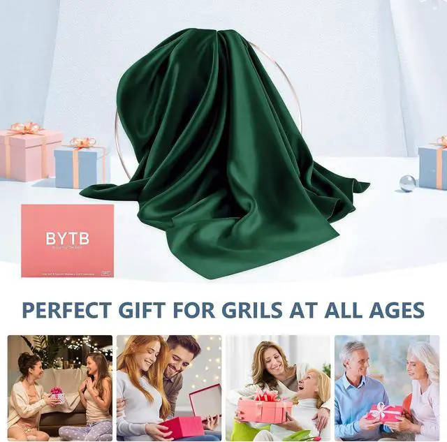 Alt view image 7 of 7 - Silk Pillow Cases Queen Size 100% Mulberry Silk Pillowcase for Hair and Skin 22 Momme Both Side Grade 6A Silk Cooling Soft Breathable 20 x 30 Inches with Hidden Zipper 1PC, Green