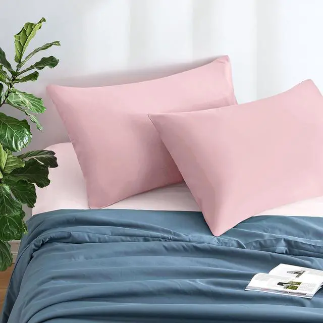 Alt view image 2 of 7 - Brushed Microfiber King Pillowcases, Dusty Pink, 20x36 Inch