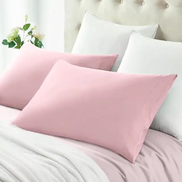 Alt view image 3 of 7 - Brushed Microfiber King Pillowcases, Dusty Pink, 20x36 Inch