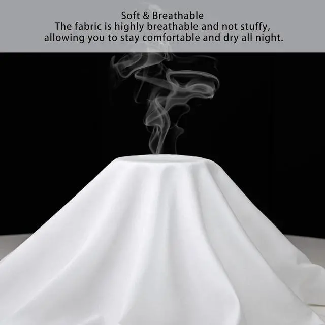 Alt view image 6 of 7 - White Ruffle Pillow Case Standard Size Set of 2, 20"x26", Microfiber