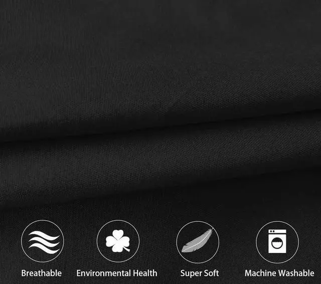 Alt view image 2 of 7 - 1800 Series Super Soft Brushed Microfiber Fabric Zipper Pillowcase, Luxury Cozy and Lightweight, Set of 2, Black, Standard, 20x26 Inches