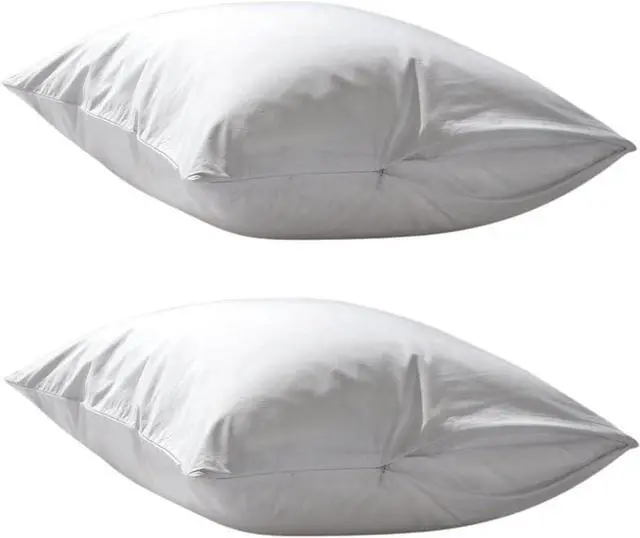 Main image of Dependable Industries Deluxe Zippered Vinyl Pillow Covers 2-Pack - 20"x29" Waterproof Protectors, Ideal for Home, Hotel, Hospital - Long-Lasting Pillow Protection(bd5211)