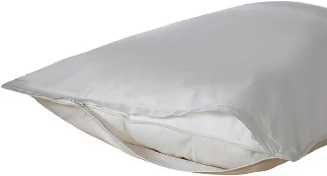 Alt view image 5 of 7 - Dependable Industries Deluxe Zippered Vinyl Pillow Covers 2-Pack - 20"x29" Waterproof Protectors, Ideal for Home, Hotel, Hospital - Long-Lasting Pillow Protection(bd5211)