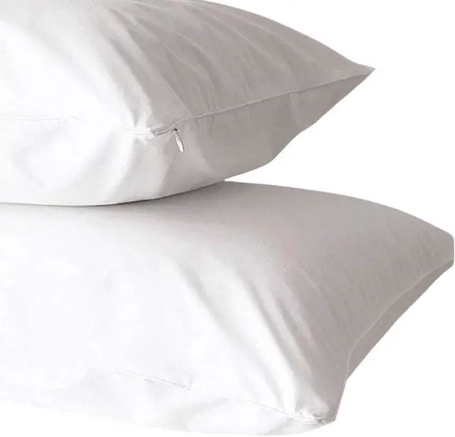 Alt view image 6 of 7 - Dependable Industries Deluxe Zippered Vinyl Pillow Covers 2-Pack - 20"x29" Waterproof Protectors, Ideal for Home, Hotel, Hospital - Long-Lasting Pillow Protection(bd5211)