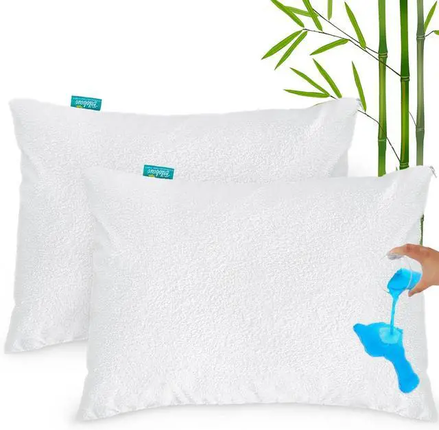 Main image of Toddler Pillowcase Protector 2 Pack, Waterproof Pillowcase Cover