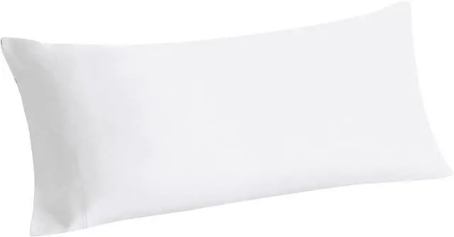 Main image of Body Pillow Pillowcase, Rayon from Bamboo, White, 20"x54"