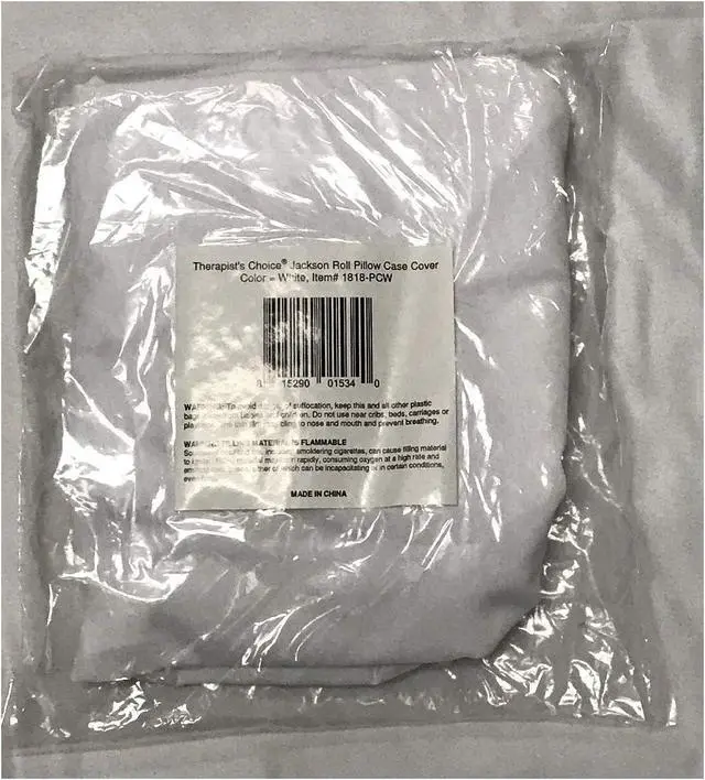 Alt view image 3 of 3 - Jackson Roll Zip on Pillowcase (Pillow case only, Does not Include The Pillow) (White Polyester)