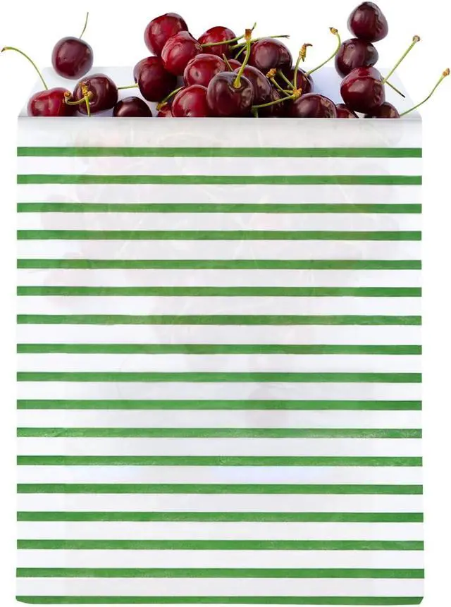 Alt view image 3 of 6 - Lunchskins Recyclable & Sealable XL Sandwich Bags 50 Count | Stripe Design | Eco-Friendly Food Storage Bags Made from Grease-Resistant Glassine Paper with Self-Adhesive Closure