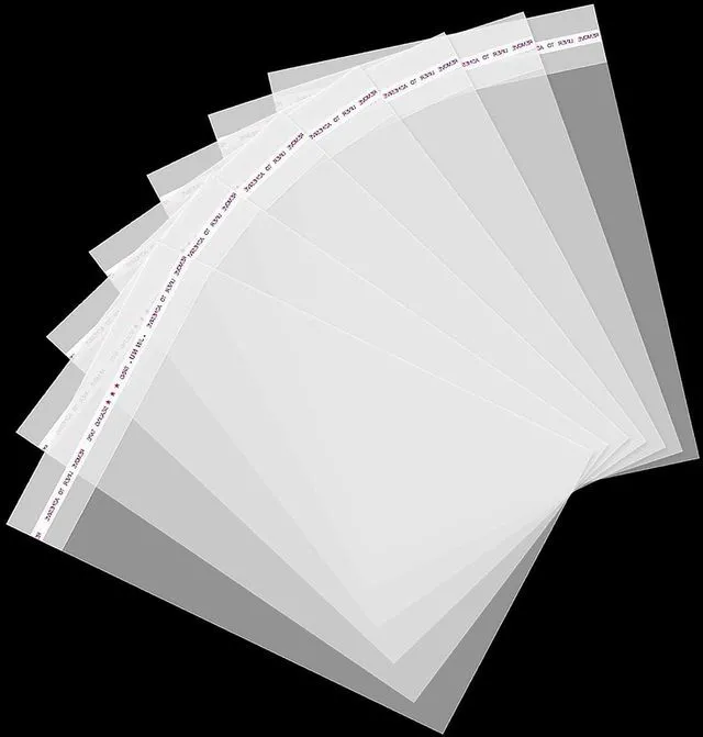 Main image of 240Pcs 5x7 Inch, Self Sealing Cellophane Bags, Clear