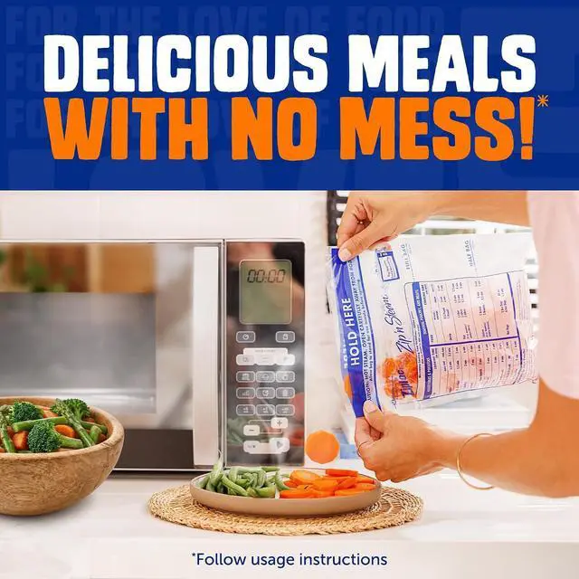 Alt view image 3 of 7 - Ziploc Zip 'n Steam Food Storage Cartons for Meal Prep, Healthy Meals in Minutes, Microwave Safe, 10 Count