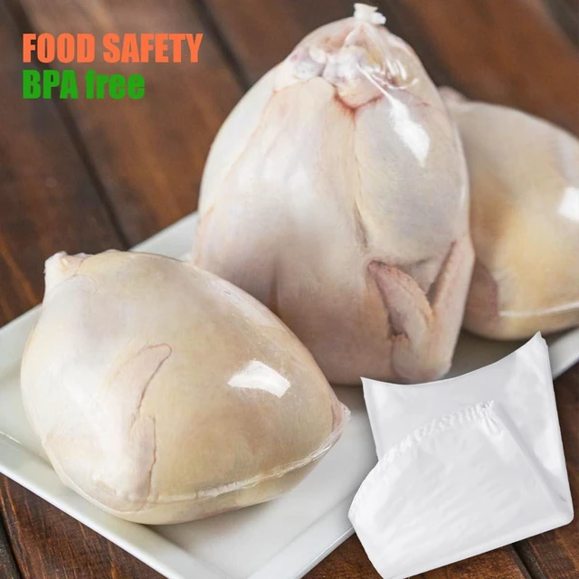 Alt view image 4 of 5 - 50 Pack Transparent 10x16 In Poultry Shrink Bags For 2-5lb Chicken, Rabbit