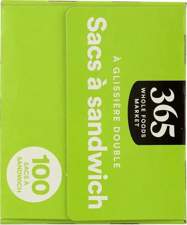 Alt view image 3 of 4 - 365 by Whole Foods Market, Sandwich Size Storage Bags, Double Zipper, 100 Count