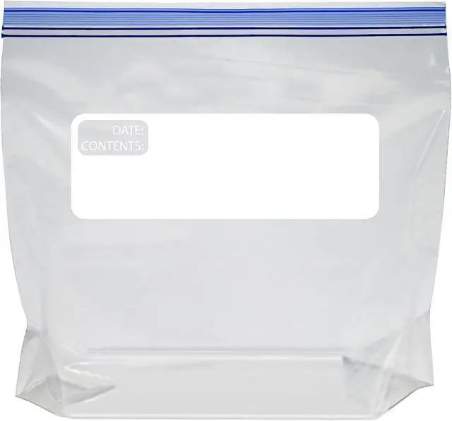 Alt view image 4 of 5 - Amazon Basics Reclosable Freezer Quart Food Storage Bags with Zipper Seal, BPA Free, Stand and Fill, Airtight, 120 Count (Previously Solimo)