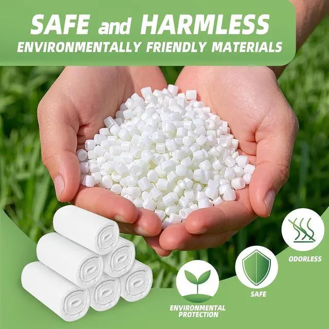 Alt view image 5 of 7 - 4 Gallon Small Trash Bags 105 Count Tear & Leak Resistant Small Garbage Bags For Bathroom White Trash Can Liners - 40% Thicker competitor brands roll bags