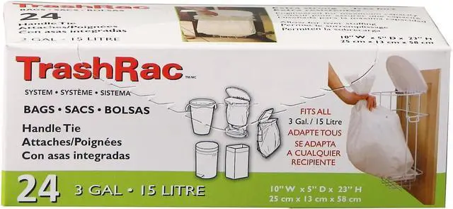 Main image of Trash Bags, 3 gal., 24 pk