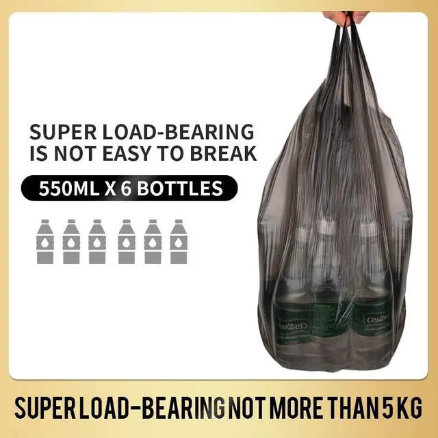 Alt view image 6 of 7 - Handle Trash Bags 4 Gallon 100 Counts Small Garbage Bags for Office,Kitchen,Bedroom Waste Bin, Rubbish,Trash Can Liner