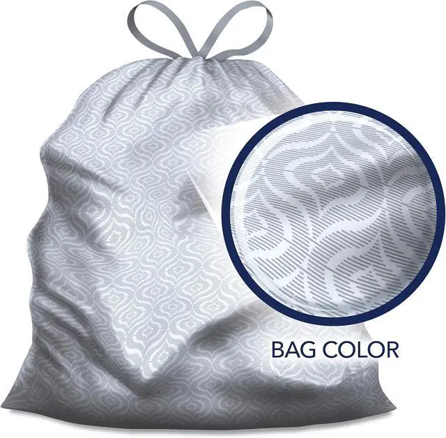 Alt view image 3 of 6 - Color Scents 13 Gallon Kitchen Trash Bags Drawstring 20 Count Simply Clean