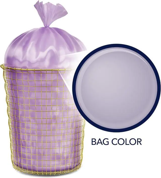Alt view image 3 of 7 - Color Scents 8 Gallon Trash Bags Twist Tie 45 Count Lavender + Sage