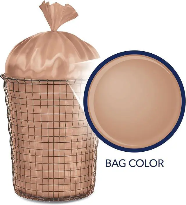Alt view image 6 of 7 - Color Scents 8 Gallon Trash Bags Twist Tie 45 Count Lavender + Sage