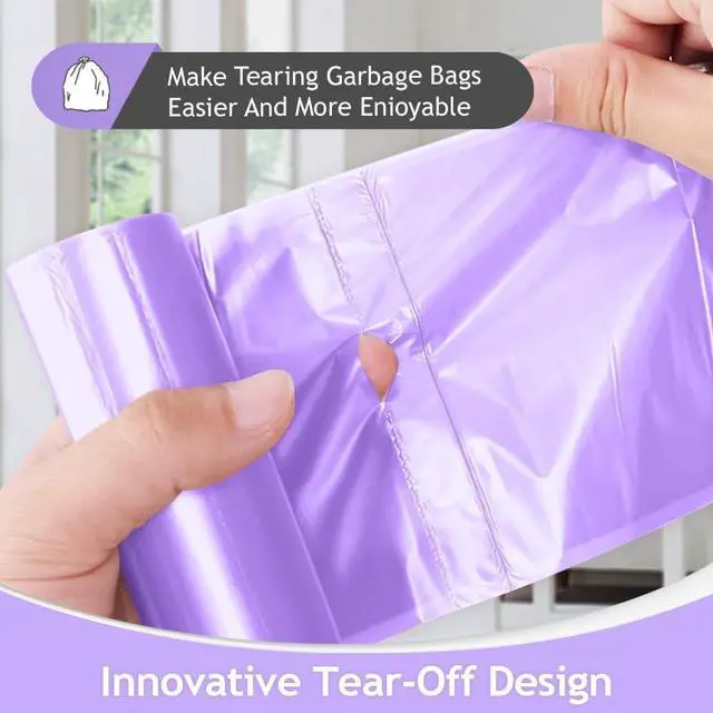 Alt view image 3 of 7 - Teivio Small Colorful Clear Trash Bags 4 Gallon 150 Count Garbage Bags