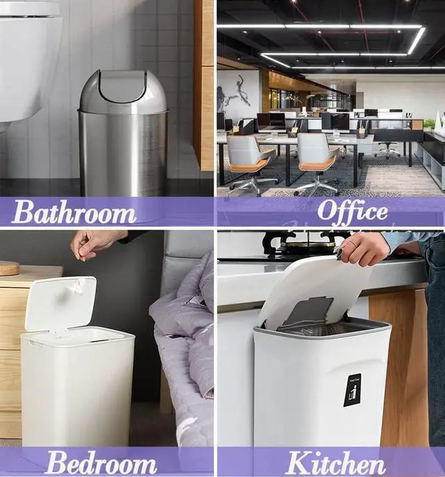 Alt view image 7 of 7 - 3 Gallon 180pcs Small Clear Trash Bags(Fit 2.6-3.2 Gal) Plastic Strong Clear Garbage Bags,Bathroom Trash Can Bin Liners,Waste Basket Liner,Fit 10-13 Liter, 2.5-2.6 Gallon,3.2Gallon(3-Clear180)
