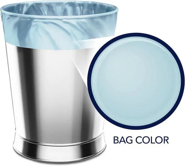 Alt view image 3 of 7 - Color Scents 4 Gallon Small Trash Bags Twist Tie 60 Count Ocean Mist